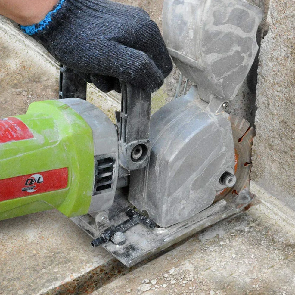 Fresadora de muros 4000 W 7500 r/min, máquina de corte de pared de hormigón con hoja de sierra, bomba de agua, cazador de pared eléctrica