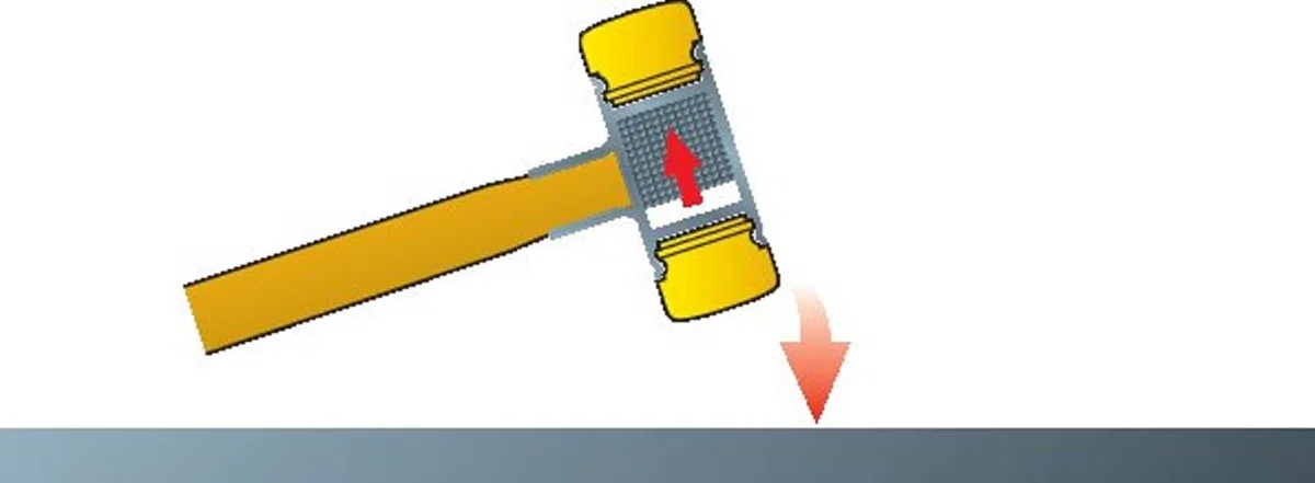 Martillo de cara blanda sin contragolpe 800 25 SCHONHAMMER 25