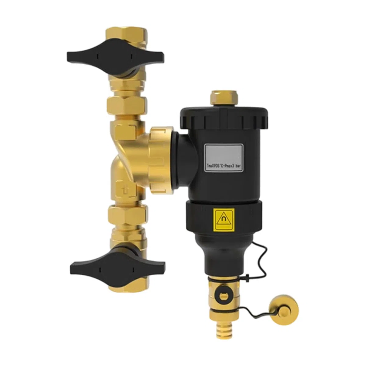 Filtro de Caldera Industrial | Filtración de Roscas Dn20 Dn32 para Montaje en Pared | Filtración Para Eliminación De Incrustaciones, Óxido Y Sedimentos | Para HVAC y Calefacción Central, Purificación