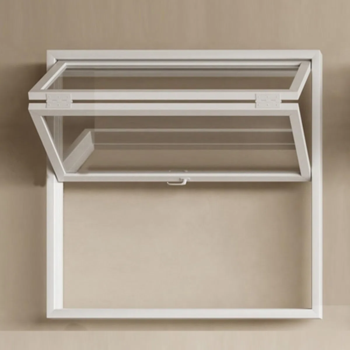 Ventana Plegable Interior de Doble Guillotina - Ventana de Concesión de Aluminio con Vidrio Reforzado. Ventana Corrediza Comercial Personalizable para Restaurante Café(White,WxH 48x32in/121.9x81.2cm)