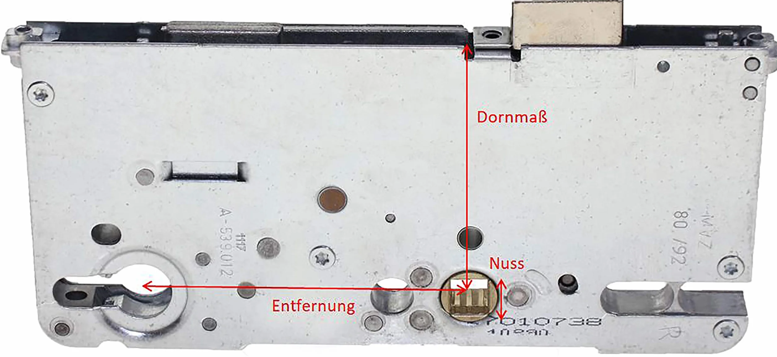 Roto C500 4592P8 Cerradura de Puerta, Plata