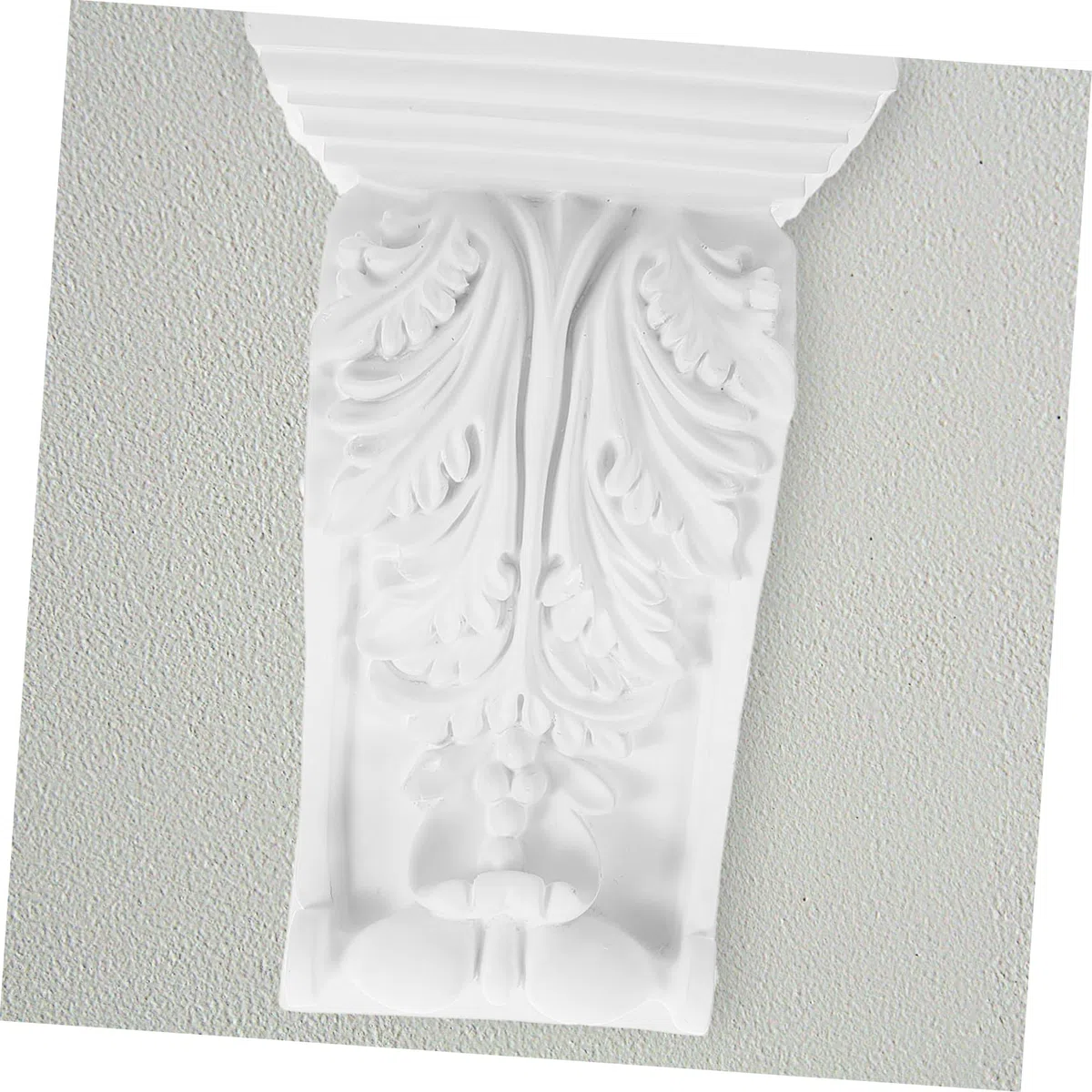 Ménsula Decorativa Europea Tallada Estilo Clásico 8.07x5.31x3.14in para Molduras de Pared