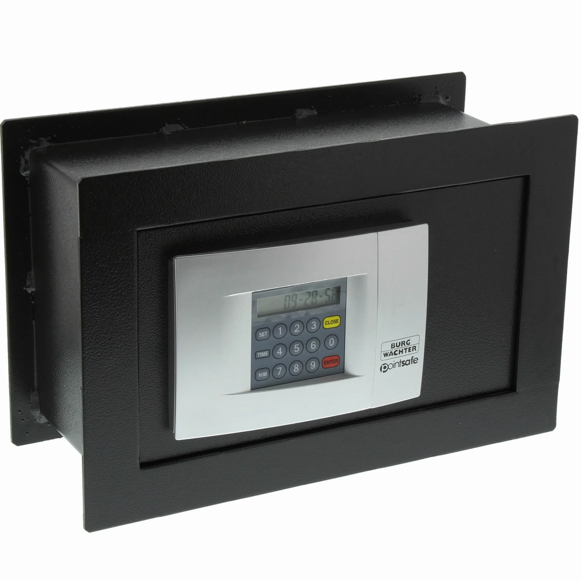 BURG-WÄCHTER Caja fuerte con cerradura electrónica, Point Safe, Empotrable, 4,5 l, 9,4 kg, PW 2 E, Negro