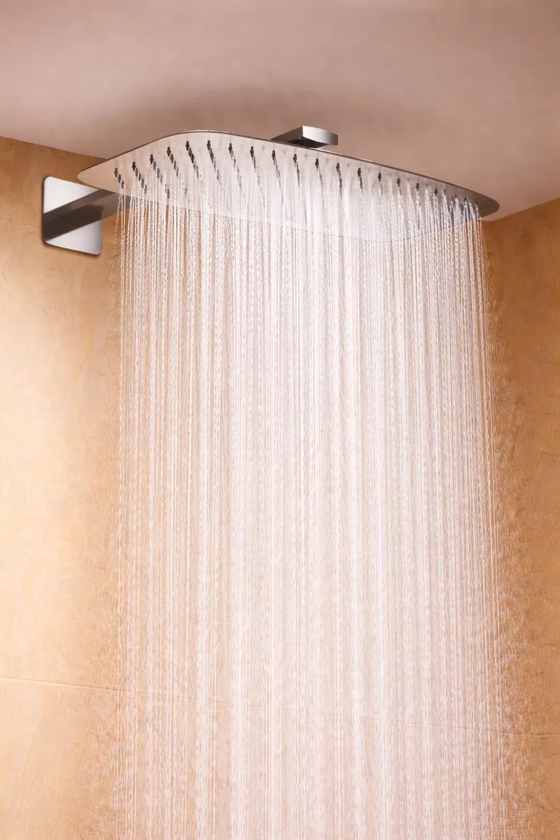 IMEX Conjunto Ducha Empotrado Monomando Toscana GPT064 Grifería Ducha con Rociador Efecto Lluvia 25x40 cm Ducha de Baño 2 Vías Set de Ducha Completo