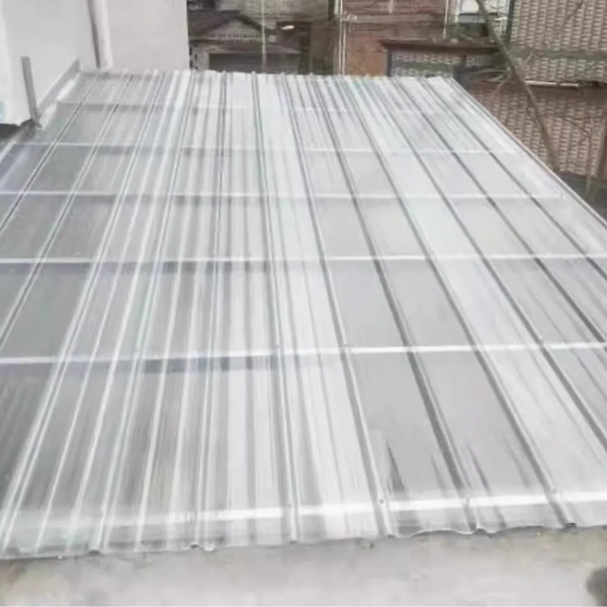 Panel para Tejado Transparente de 2mm,Paneles de Tejado de Revestimiento de Techo de Invernadero de Cochera,Placa de Iluminación Natural de FRP Aislamiento Térmico (0.9x1.4m/35x55in,5 pcs)