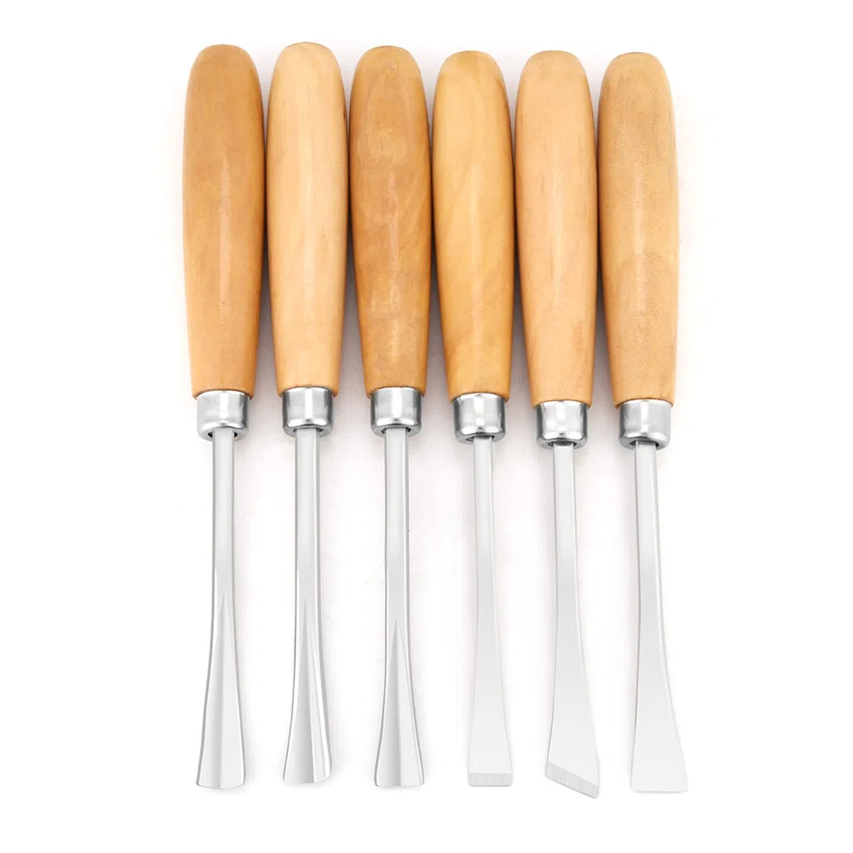 Herramientas para Tallar Madera, 6 Piezas Juego de Cinceles de Mano para Tallado en Madera Profesional Herramientas para Esculpir Cintería de Brije Kit de Cuchillos