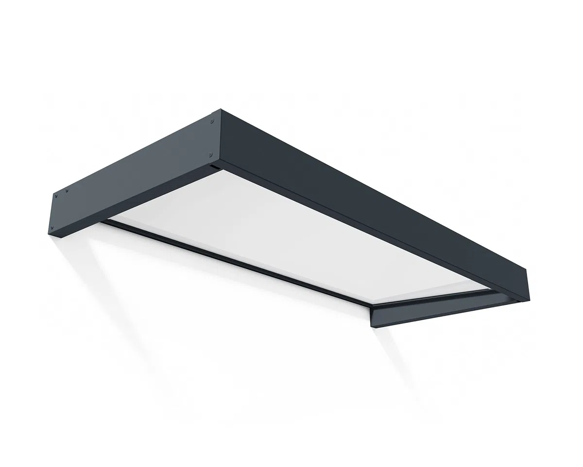 Canopia by Palram Marquesina para Puerta Sophia 95 x 215 x 17 cm Marquesina para Puerta, protección contra la Lluvia y el Sol para el hogar, (Gris)