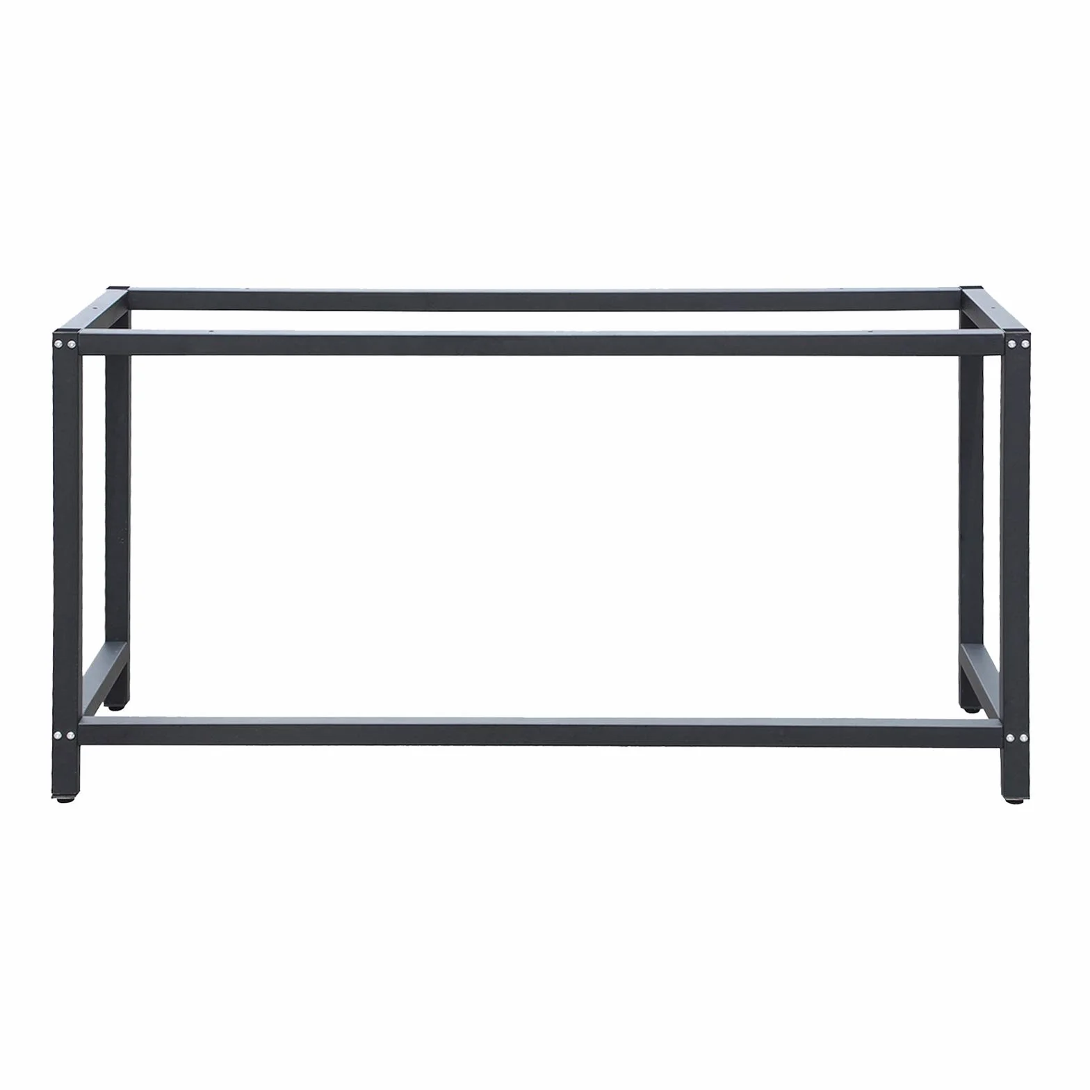 Soporte Banco Trabajo 50x125x80cm armazón Bastidor Caballete Mesa Trabajo empaquetar embalar Taller Negro