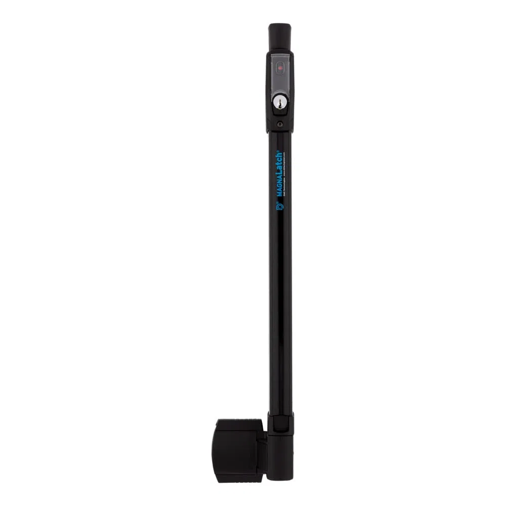National Hardware N346-210 - Cierre magnético para puerta, color negro