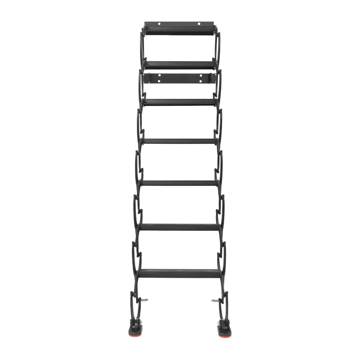Escalera para el ático, 7 escalones Escalera plegable extensible montada en la pared, Escalera de ático montada en la pared, escalera de desván con escalones antideslizantes, escaleras