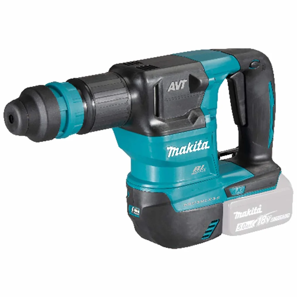 Makita DHK180Z - Martillo mini-demoledor BL 18V LXT 3,6 kg/sin batería y cargador Negro