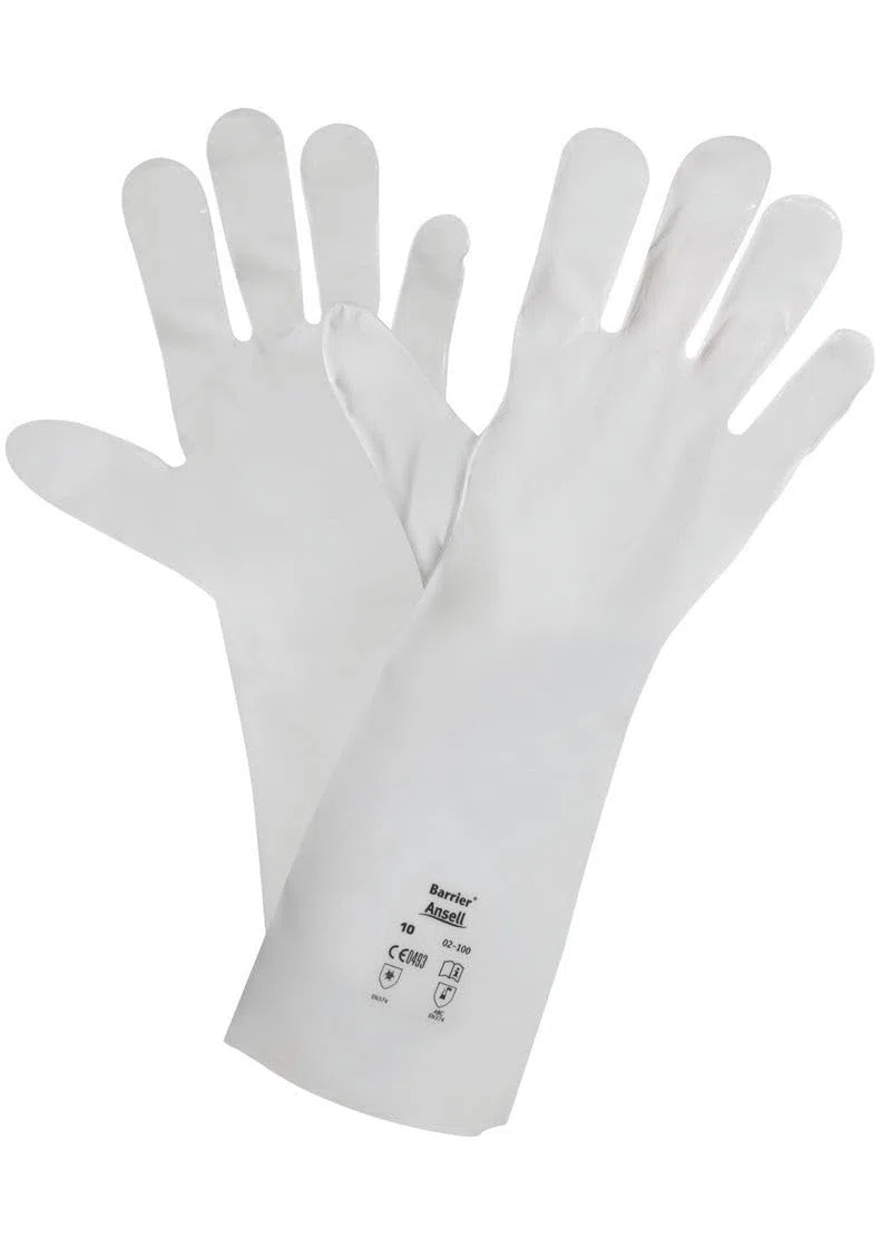Ansell AlphaTec 02-100 Película laminada Guante contra productos químicos, Talla M (12 Pares)