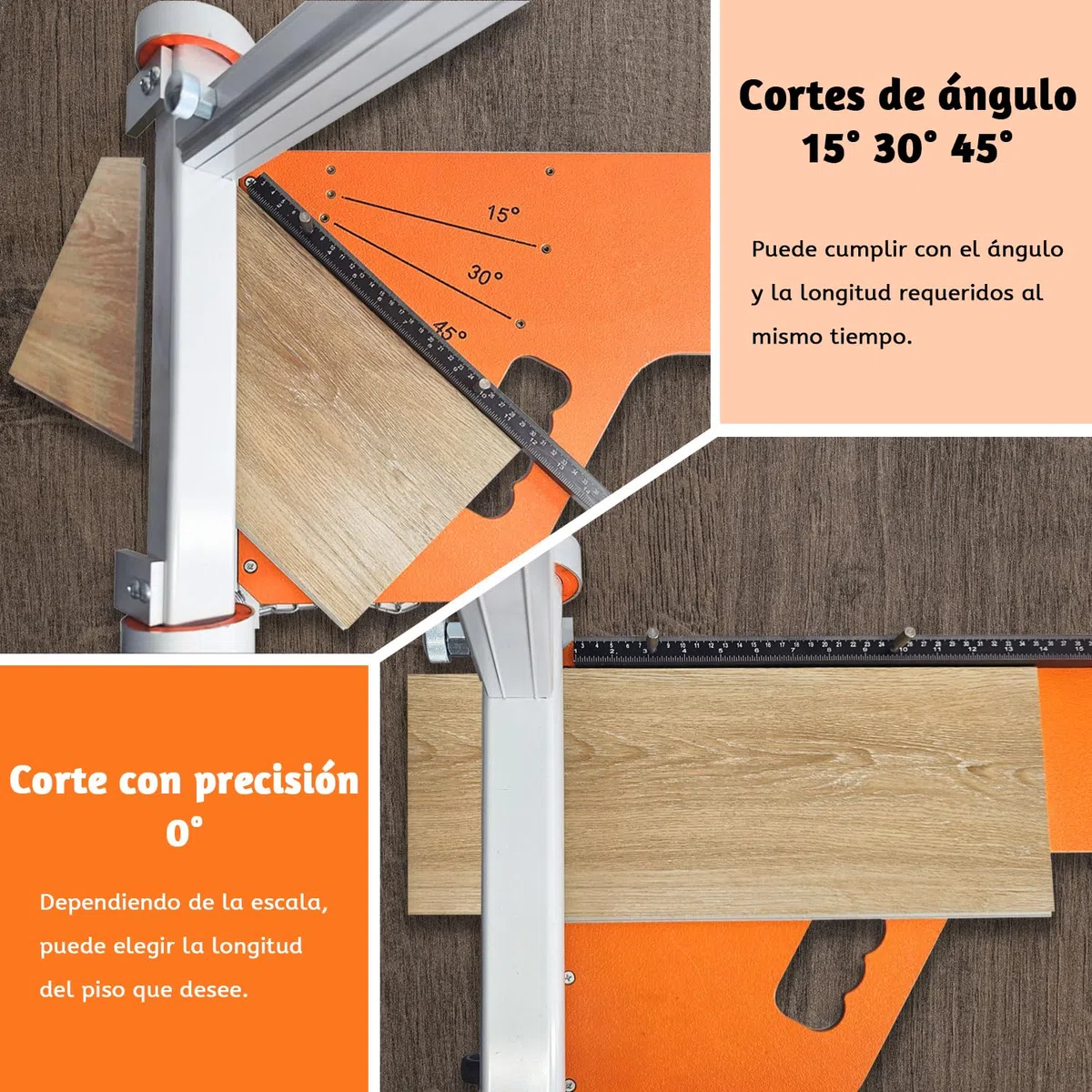 Zozen guillotina suelo Corte laminado, corte laminado de 330 mm con ruedas - ángulo de y paso, herramientas piso - a base vinilo, madera técnica, LVP/T, VCT, SPC, WPC