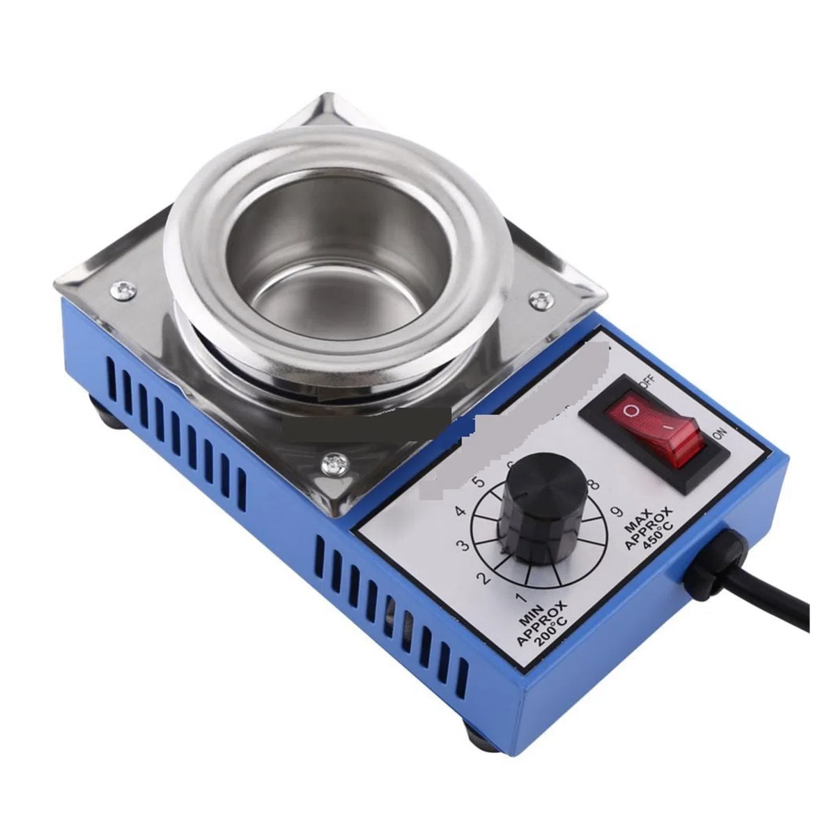 Crisol de soldadura de 500G, crisol for desoldar, ST-21C, crisol de acero inoxidable, 50mm, 150W