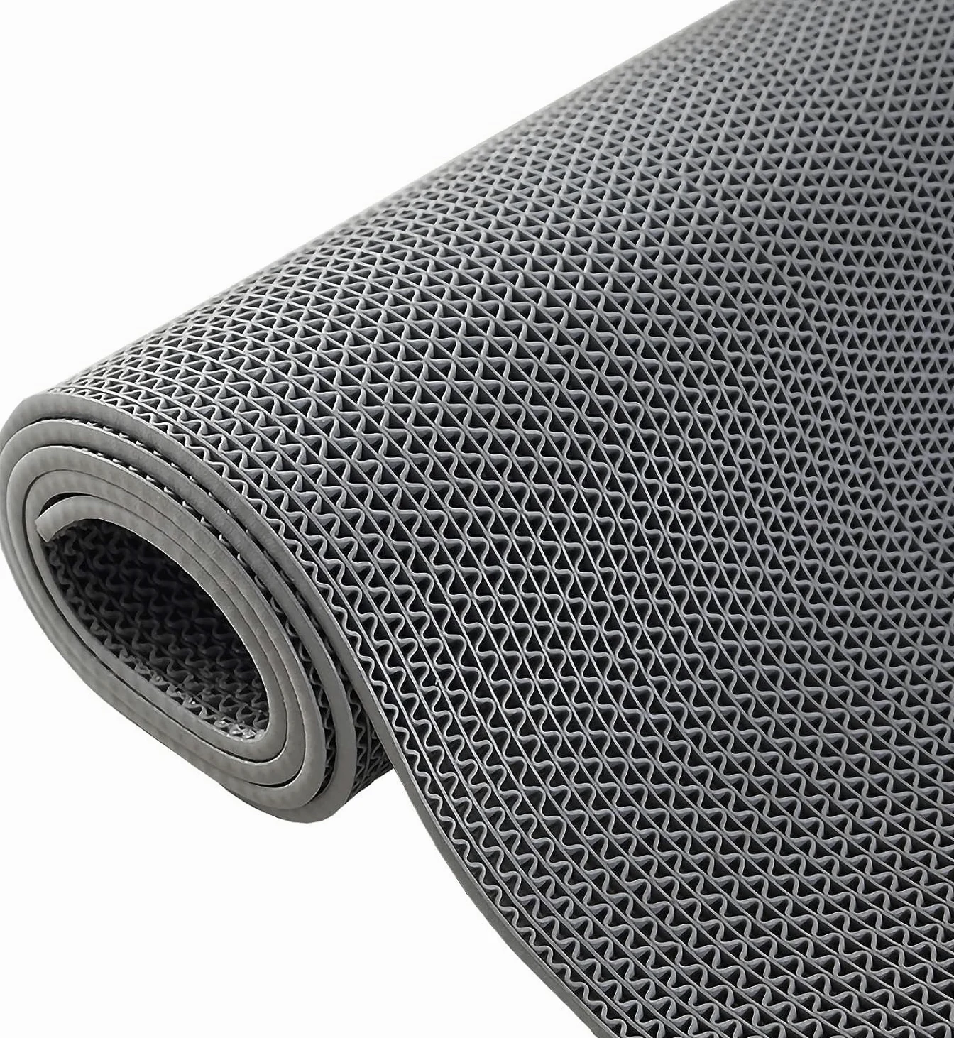 BWKJMY Tapete de drenaje antideslizante para el suelo de 3x10 pies de grosor, para garaje, piscinas, restaurantes, bares de baño, patio, exterior, interior, tapete impermeable, tapete de goma gris