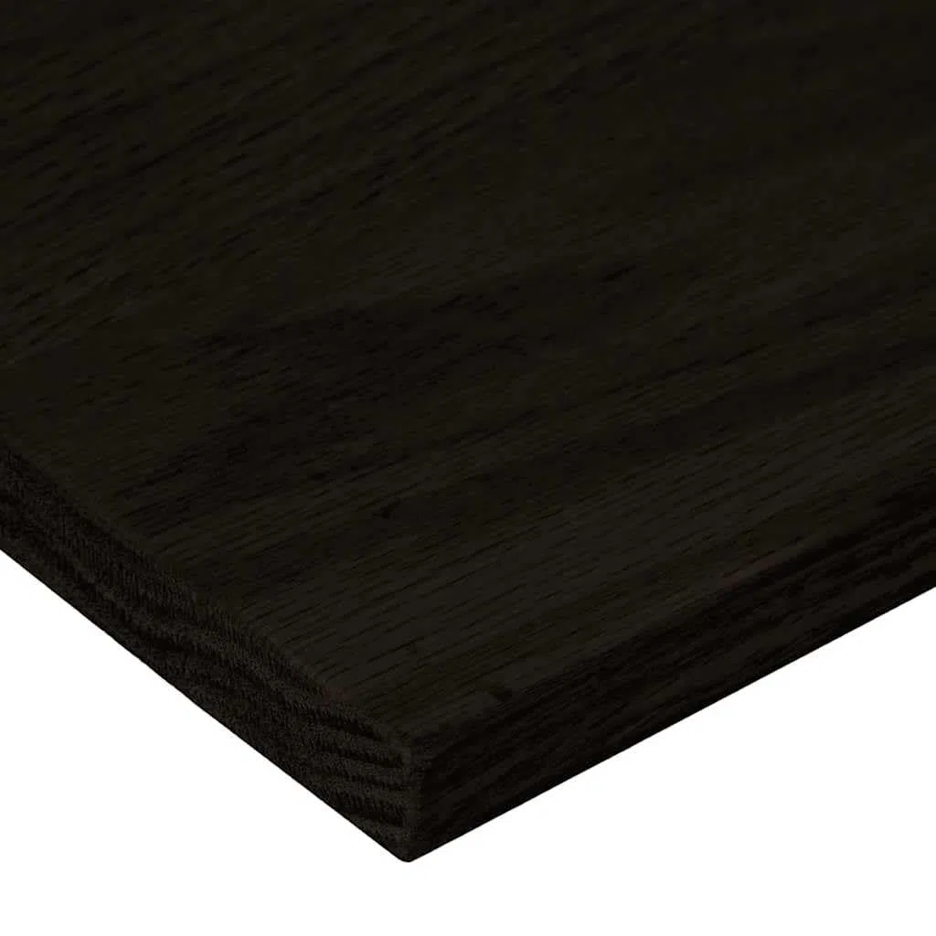vidaXL Peldaños de escalera 2 uds madera maciza roble marrón oscuro, peldaño de escalera, peldaño de escalera de roble, alféizar de ventana