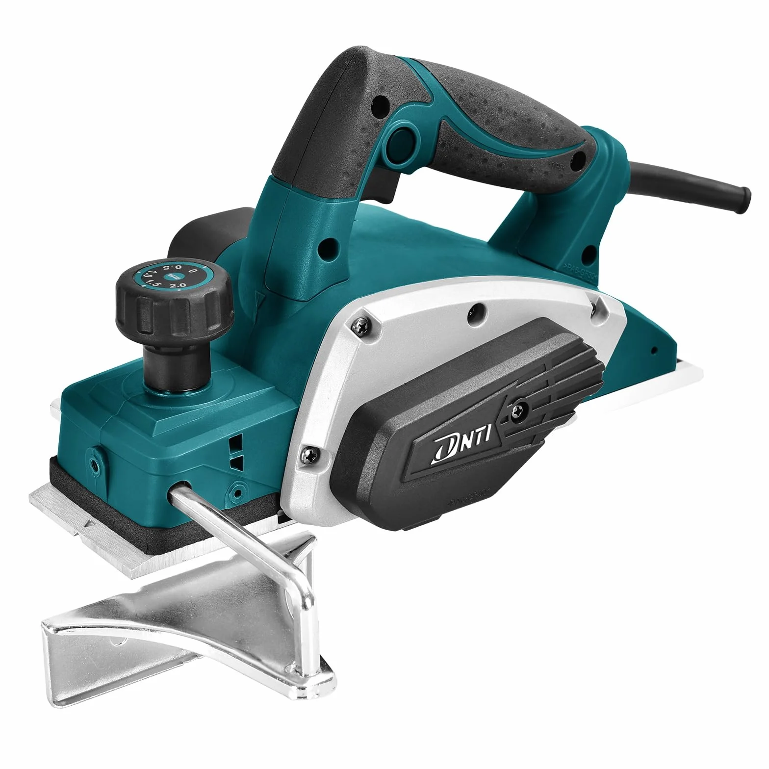 DNTI Cepillo eléctrico con cable 620W Anchura de cepillado 82 mm profundidad de 2 mm Incluye botones ajustables16000 rpm Acabado Liso para Bricolaje Cepillado de Madera Cepilladora Eléctrica58215B
