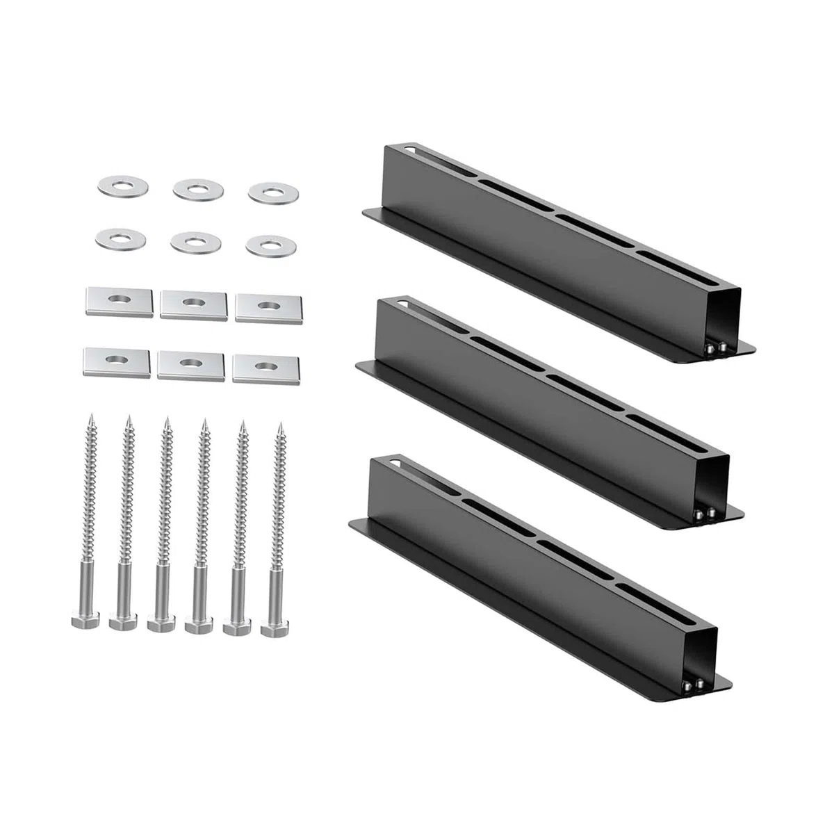 Sharplace 3 Rieles de Techo para Garaje, Rieles Deslizantes