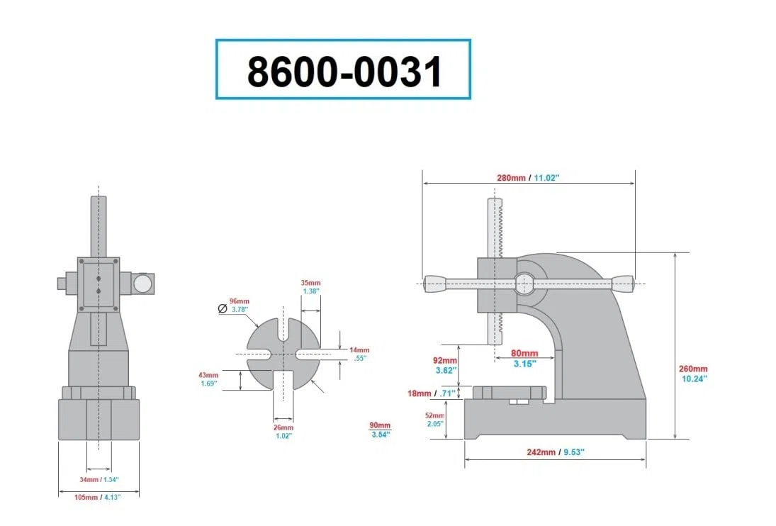 HHIP - Prensa para árboles (varias opciones – 0,5~2 toneladas de capacidad), 0.5 Ton Capacity, 1