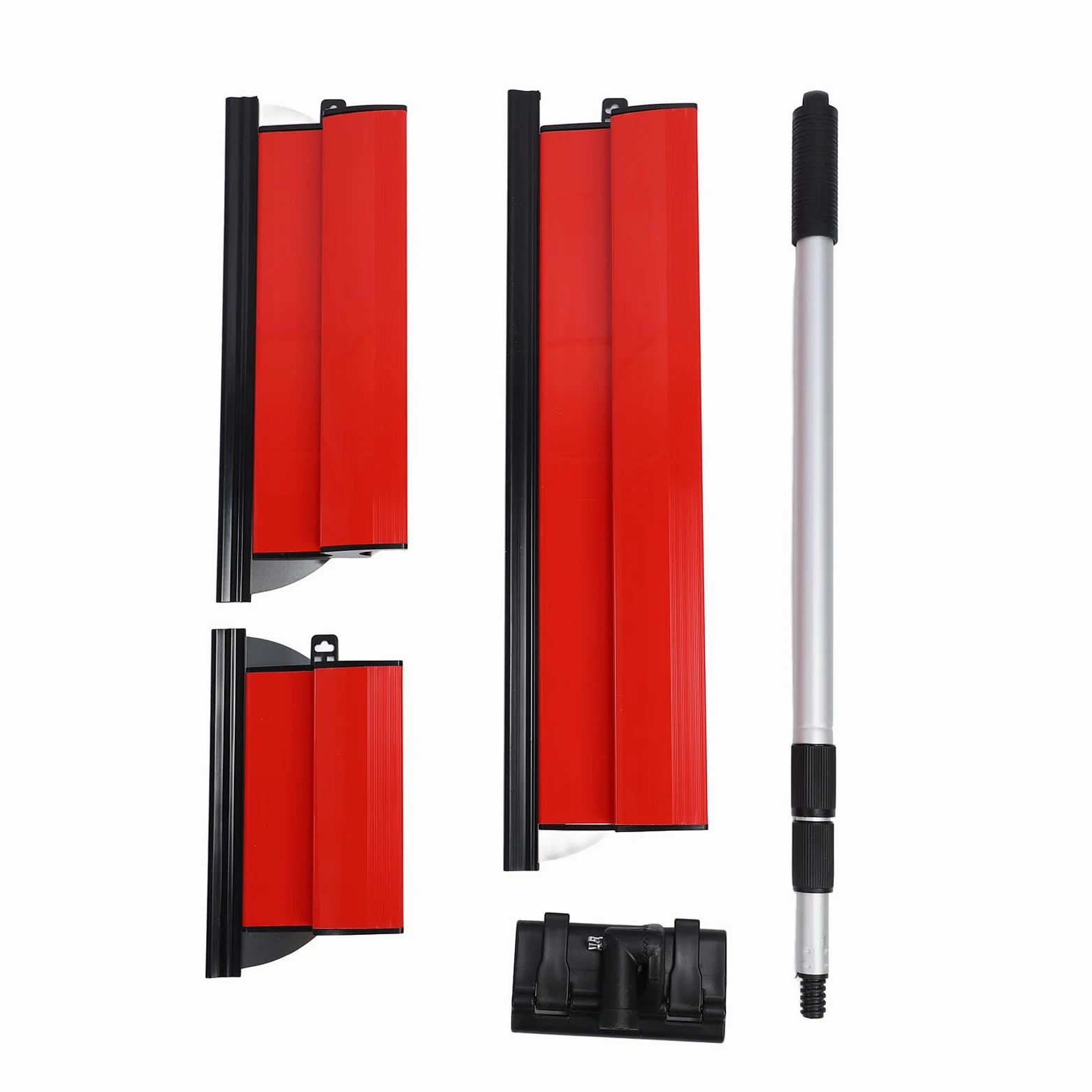 Dioche Juego de Cuchillas para Raspar Postes de Paneles de Yeso con de Extensión - Espátula para Alisar Paredes de Yeso de 250 Mm, 400 Mm y 600 - Ergonómico Antideslizante para Acabados de Paredes