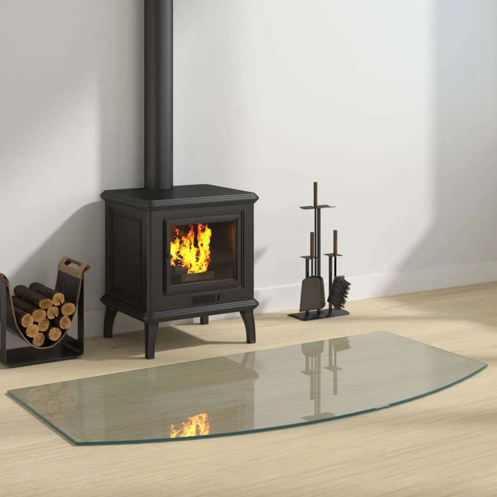 INLIFE Chimenea de vidrio 120 x 60 cm, 13.64 kg, 324156