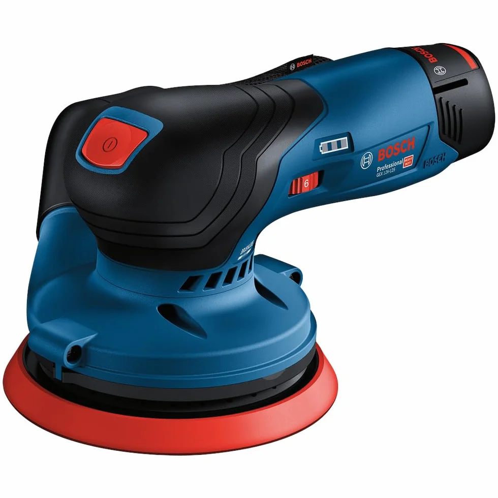 Bosch Professional 12V System lijadora excéntrica a batería GEX 12V-125 (incl. plato lijador [125 mm], 1 hoja de lija, bolsa para polvo, sin batería/cargador)