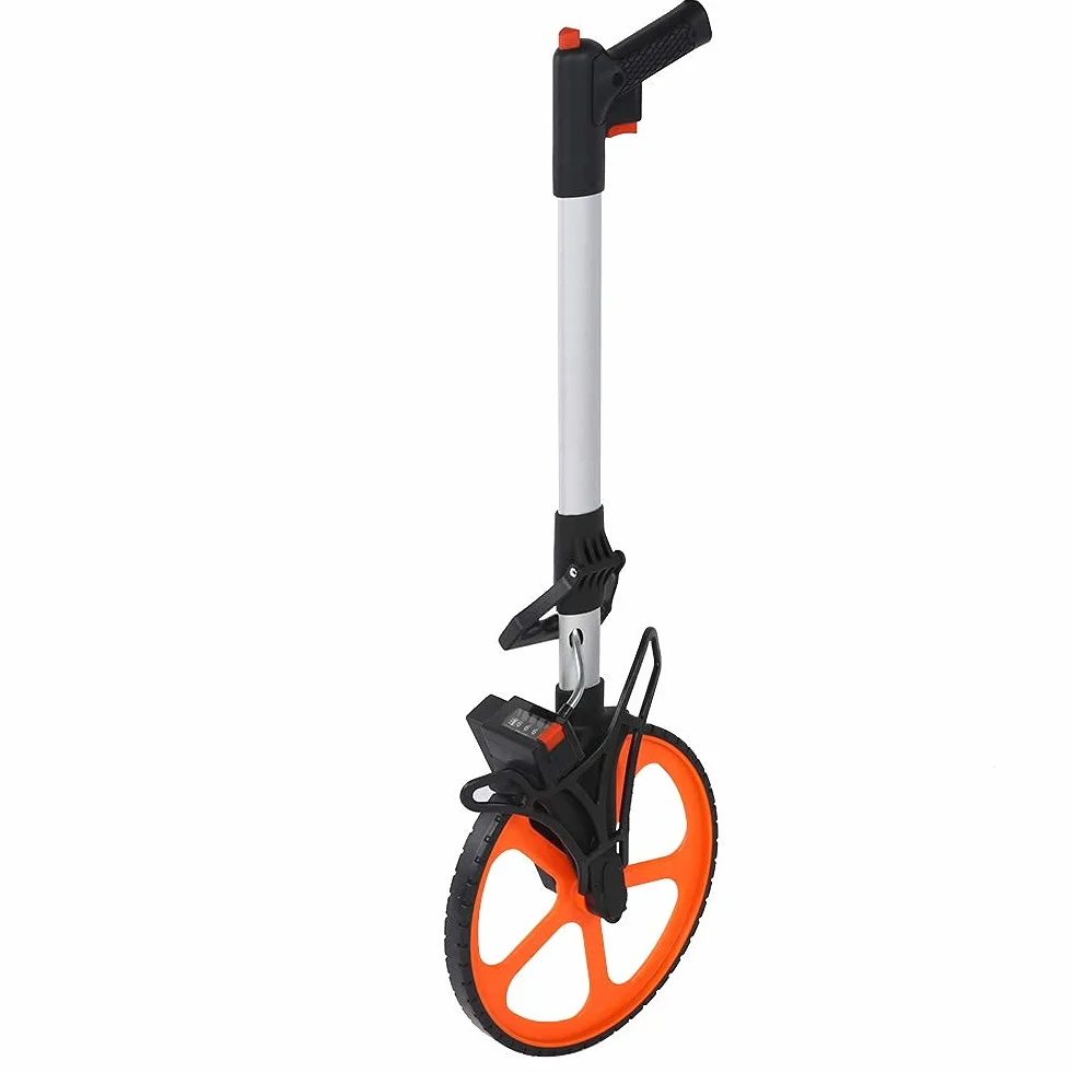 Ejoyous Rueda de Medición Mecánica, Plegable con Contador de Engranajes, 0-9999,9 m de Alcance, con Bolsa de Almacenamiento, para Constructores y Topógrafos