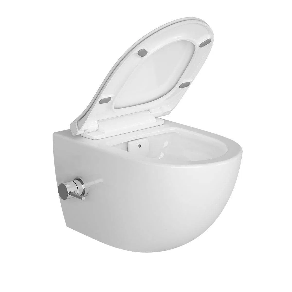 Swiss Aqua Technologies | WC japonés sin bridas con bidé termostático | Tapa blanda | 57,5 x 36,5 x 40 cm | Fácil instalación