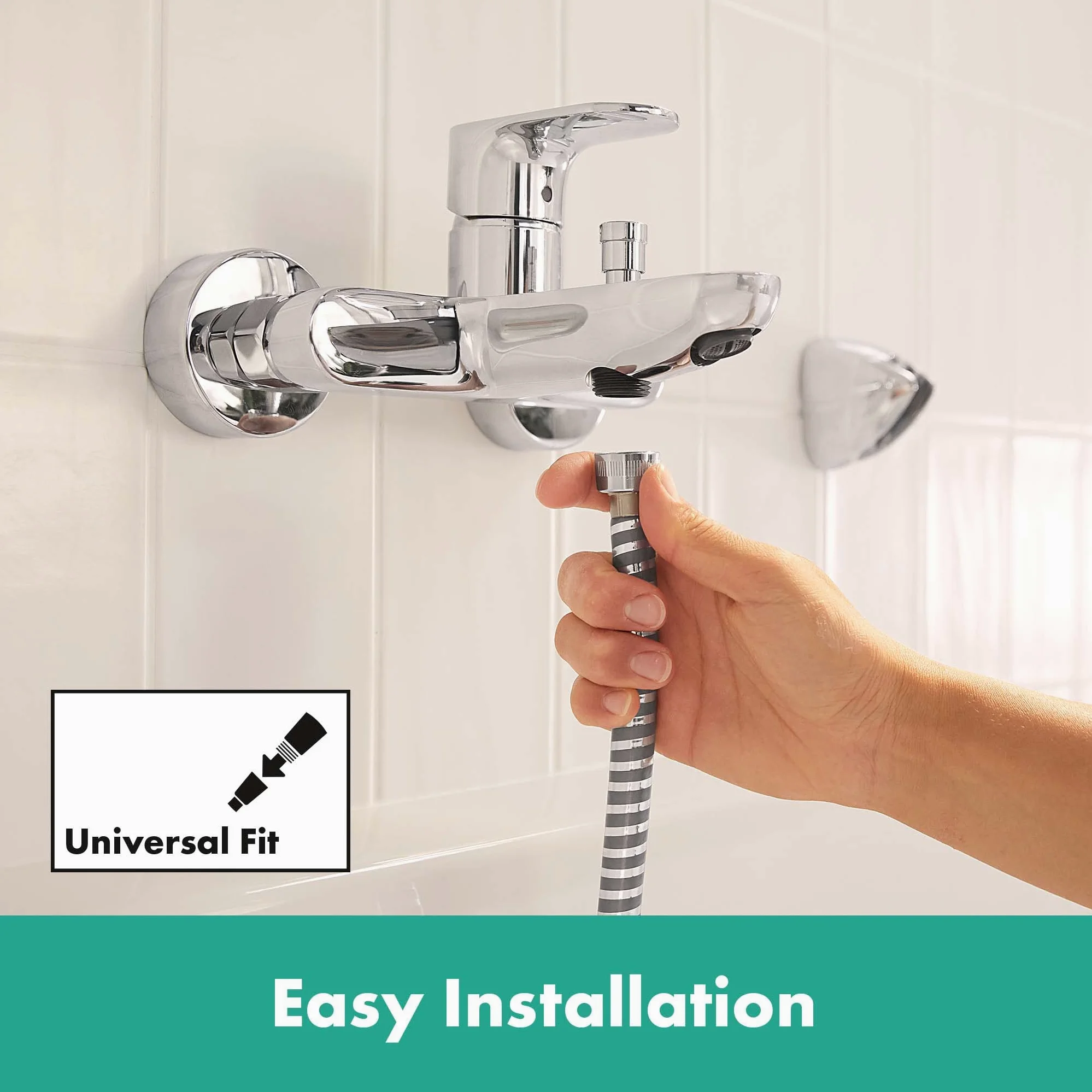 hansgrohe Rebris S Mezlador monomando de bañera visto, cromo, 72440000