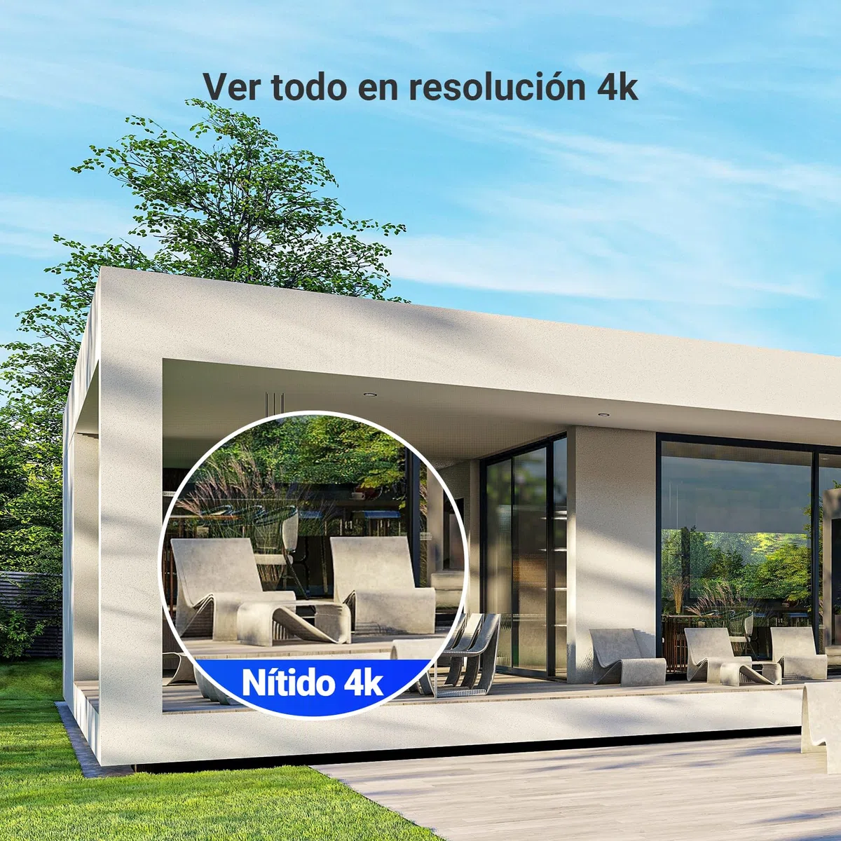 EZVIZ 4K Kit Cámaras Vigilancia Exterior PoE, 4 Cámaras de Seguridad 8MP con Detección IA de Personas/Vehículos, 2TB HDD NVR Grabación Continua, Visión Nocturna a Color, Impermeable IP67, H3K PoE Kit
