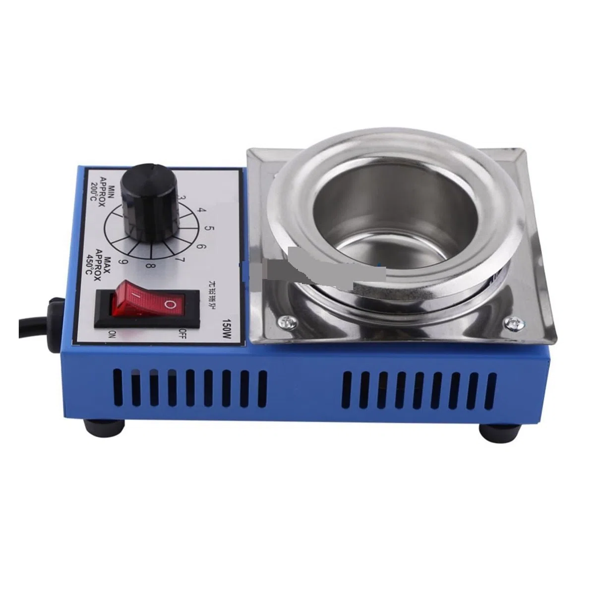 Crisol de soldadura de 500G, crisol for desoldar, ST-21C, crisol de acero inoxidable, 50mm, 150W