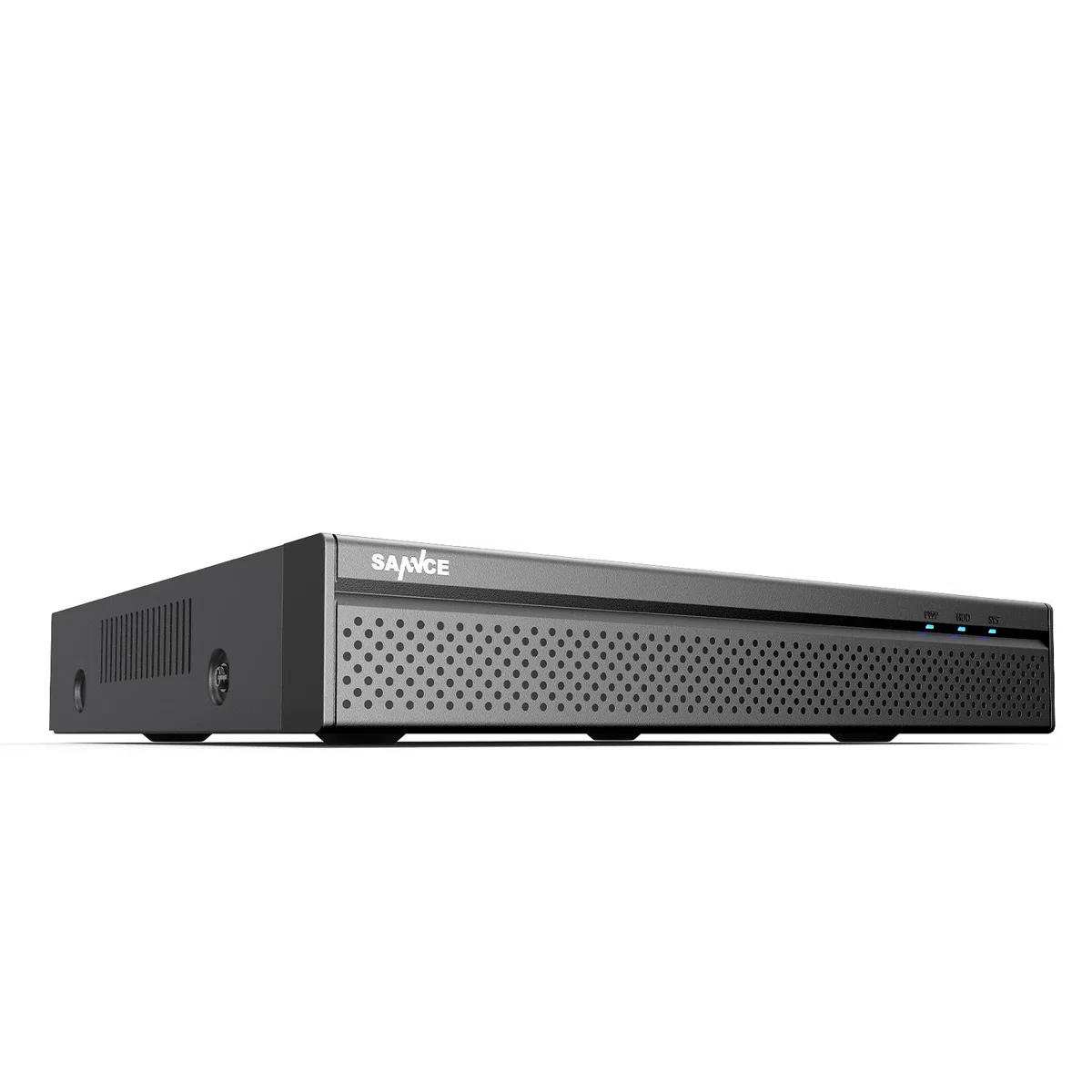 SANNCE 8CH 4K PoE NVR, grabadora de Sistema de vigilancia CCTV de 8MP, Soporte de videovigilancia 8MP/5MP/4MP/1080p HD para cámara IP Interior, Exterior, detección de Personas, sin HDD