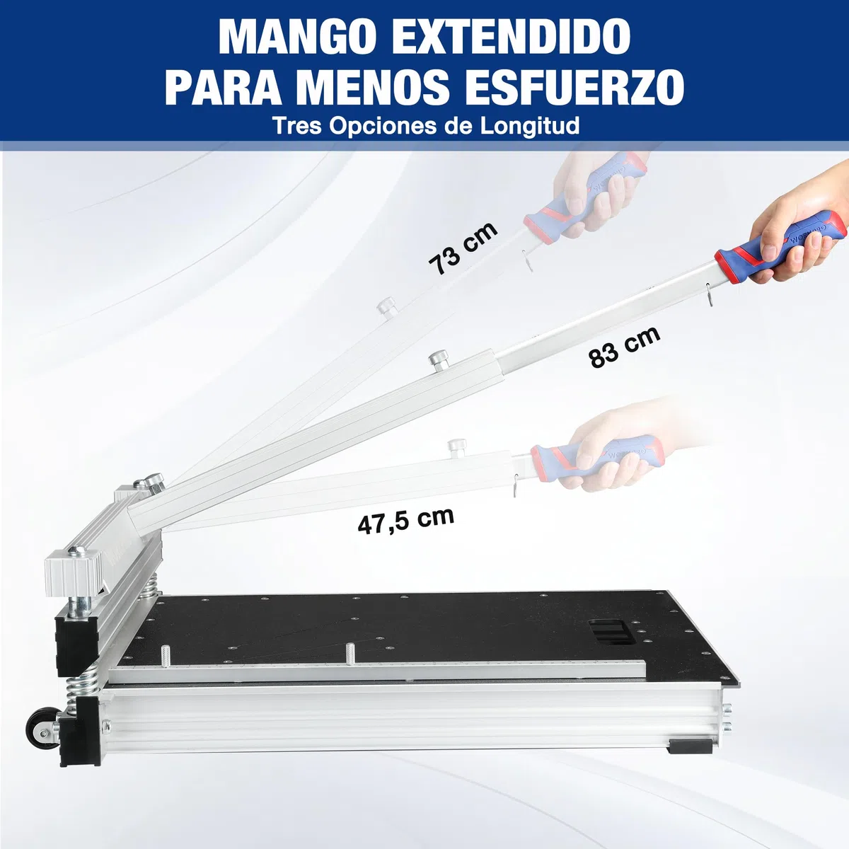 WORKPRO Cortador de Suelo Profesional de 340 mm, Guillotina para Madera, Laminado, Vinilo, Piso de Ingeniería, Moqueta, Revestimiento, LVP, Parquet y Más.