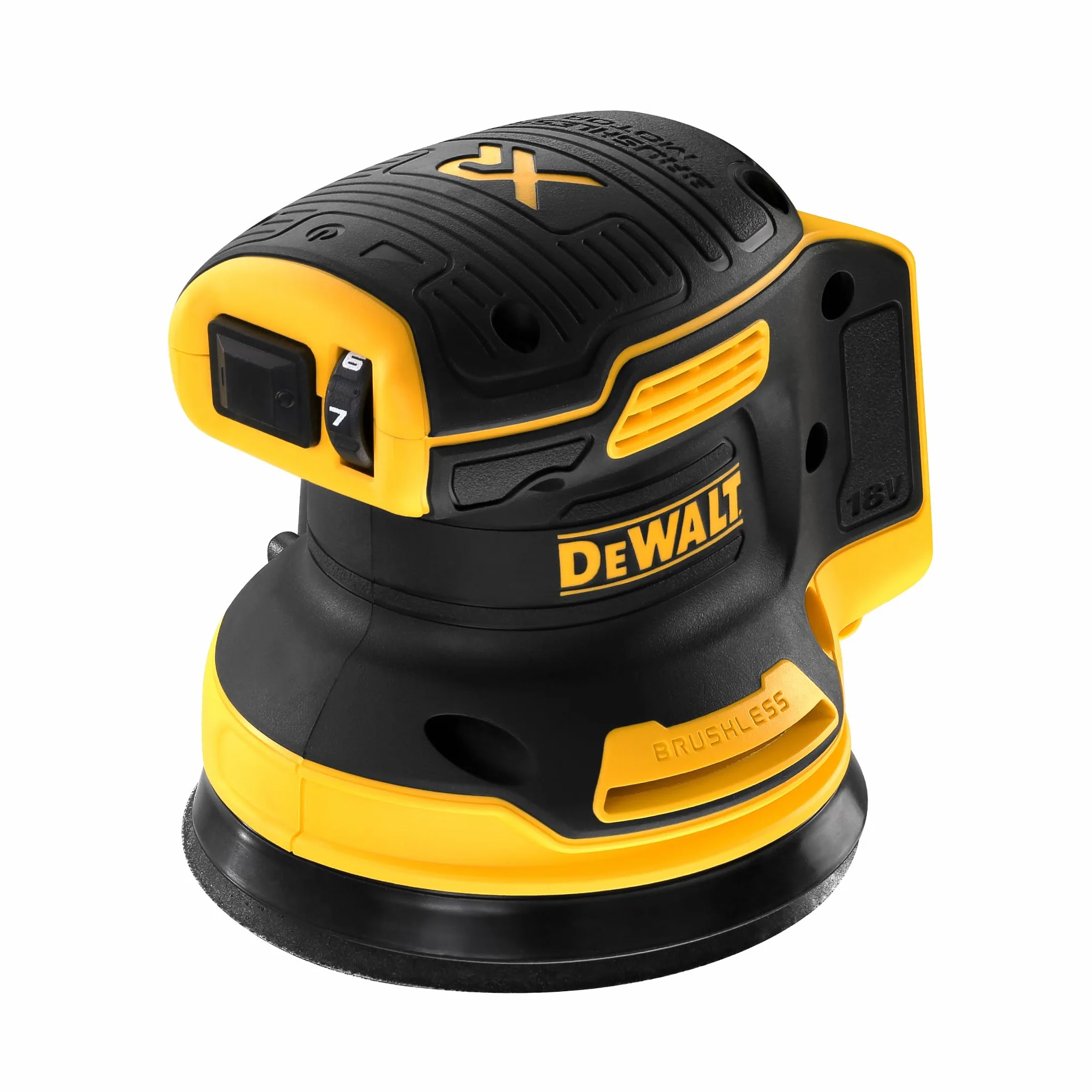 DEWALT Lijadora sin escobillas de 125 mm, 18V XR, Sin batería ni cargador, DCW210N-XJ