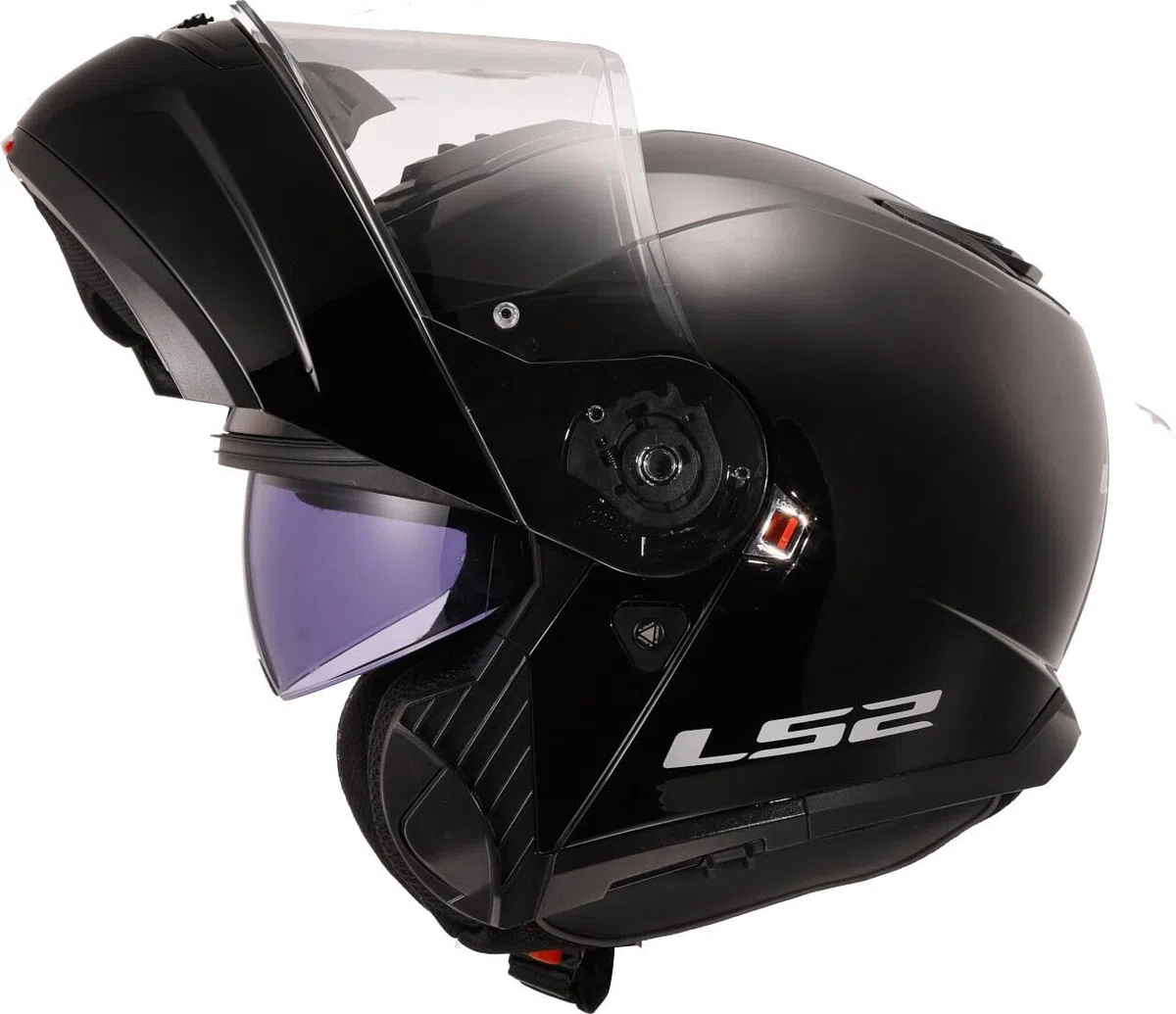 LS2, Casco Moto Modular STROBE II Gloss Black, L