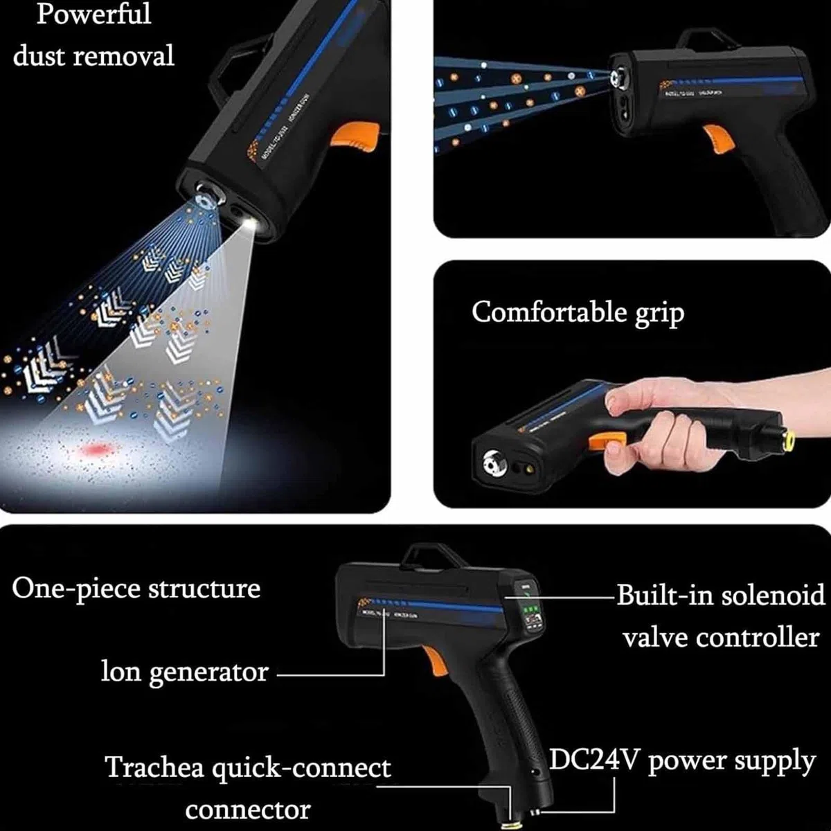 Ionizador Antiestático,Eliminador Electrostático,Pistola Antiestática Portátil,Eliminador Estática Aire Ionizante,Para Eliminación Polvo Y Electricidad Estática