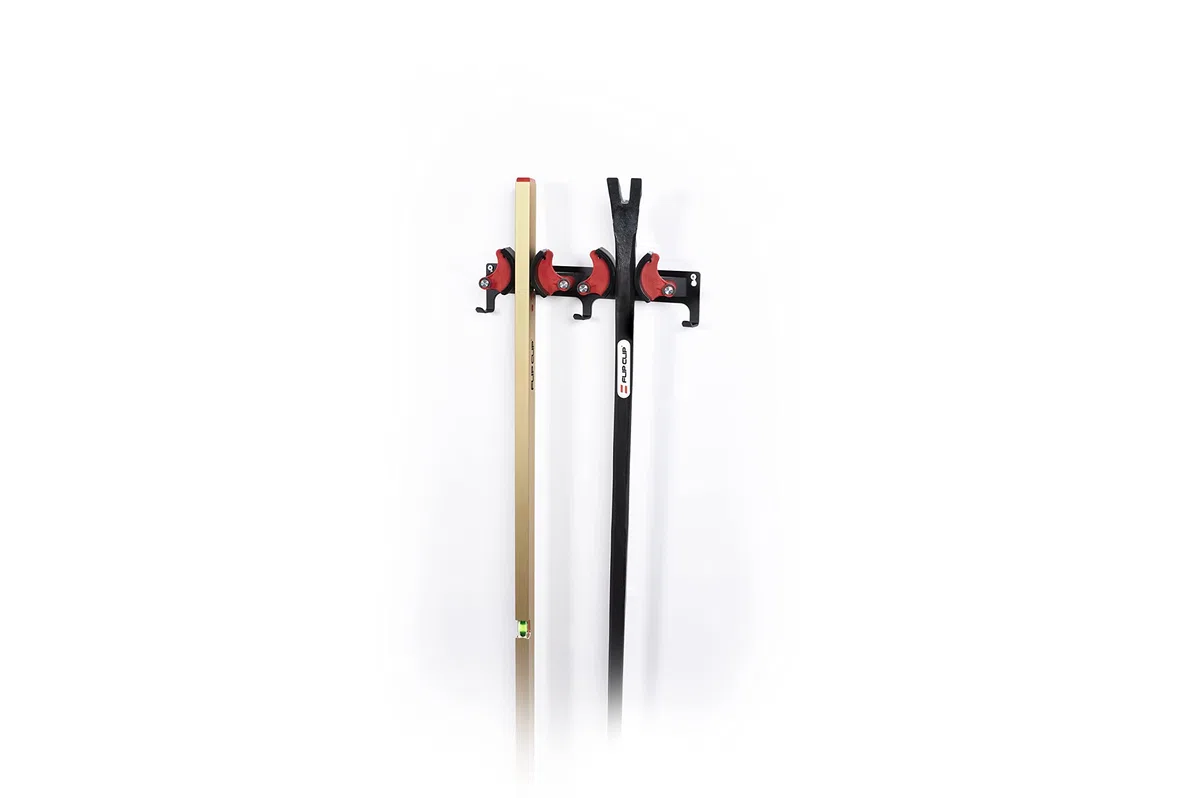 Duo | Soporte universal | Soporte para esquís | Snowboard | Soporte de pared | Soporte para dispositivos | Soporte para herramientas | De acero, aluminio y plástico reforzado con fibra de