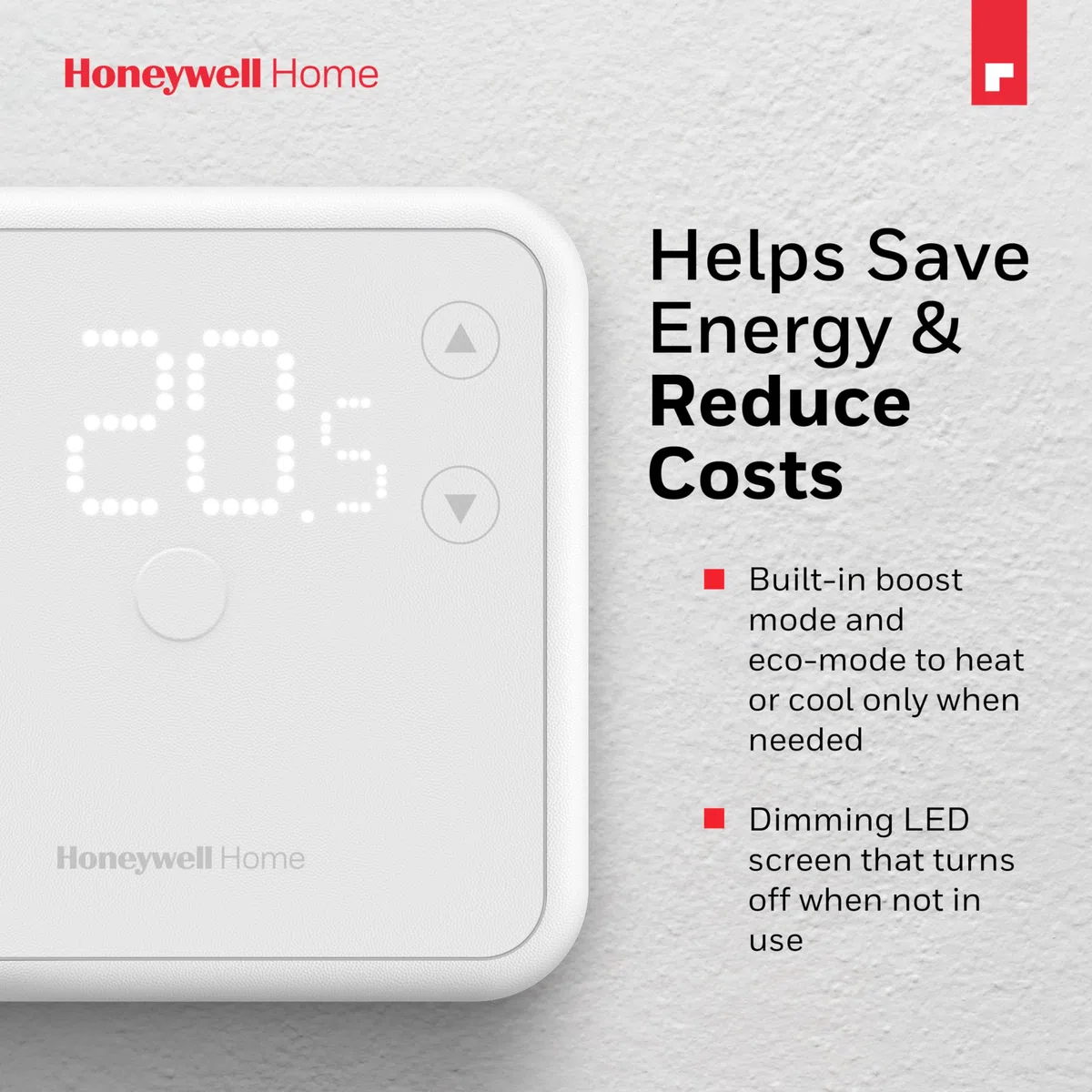 Honeywell Home DT3 Termostato On/Off cableado, blanco