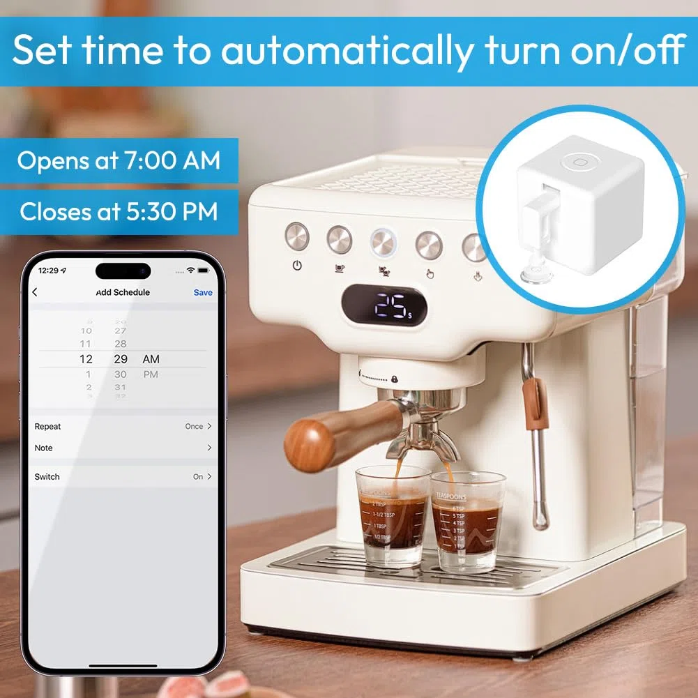 ZigBee Fingerbot Plus Smart Switch Bot - Interruptor inteligente con control táctil, temporizador, requiere puerta de enlace MOES